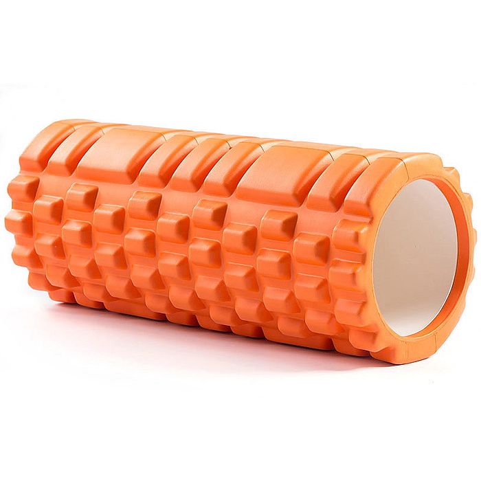 Ролик для йоги SPORTEX массажный 33х15 см (ЭВА/АБС) (оранжевый)