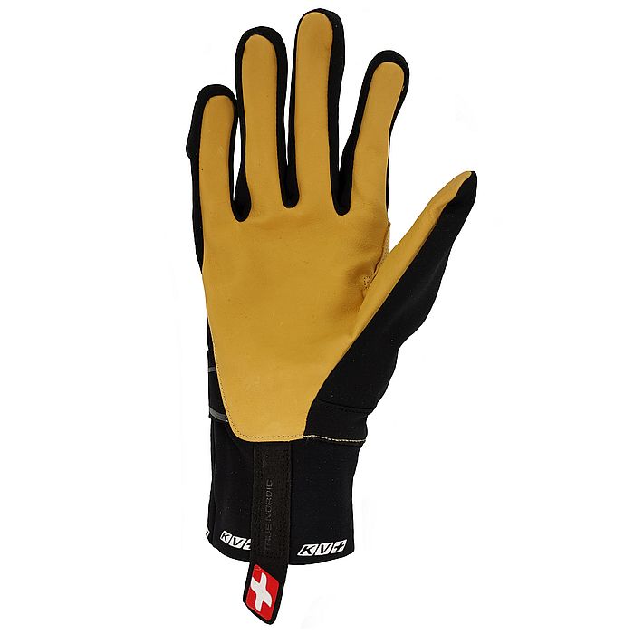 Перчатки лыжные KV+ Focus (черный/желтый)