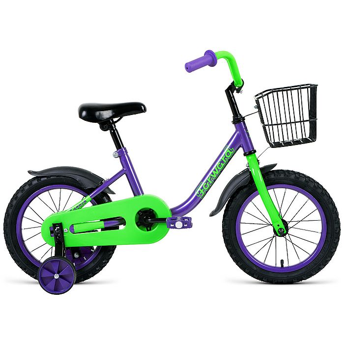 Велосипед FORWARD Barrio 14 (фиолетовый) (20-21)