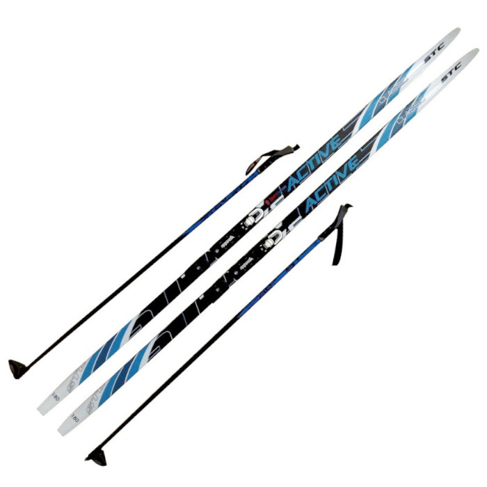 Лыжный комплект STC MIX Wax Jr., с креплениями Rottefella (мультиколор)
