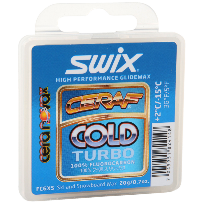 Ускоритель SWIX Cera F Cold Turbo FC6XS (таблетка, 100% фторуглерод)  (+2°С -15°С) 20 г.