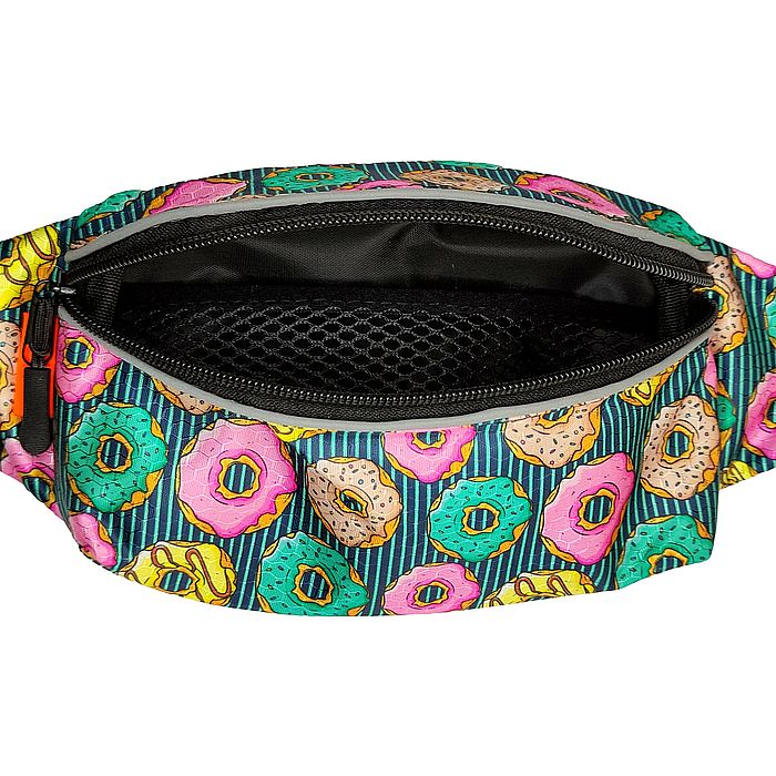 Подсумок для бегуна POWERUP (23847) Объемная (зеленый/розовый)