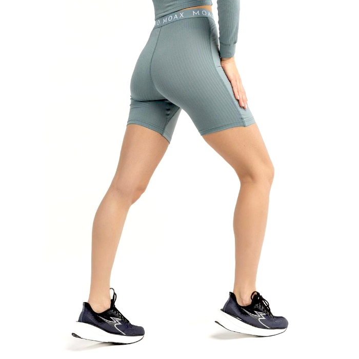 Боксеры женские MOAX Race Wind Long (серый/зеленый)