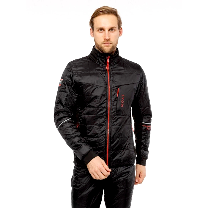 Куртка разминочная MOAX Royal (черный/красный)