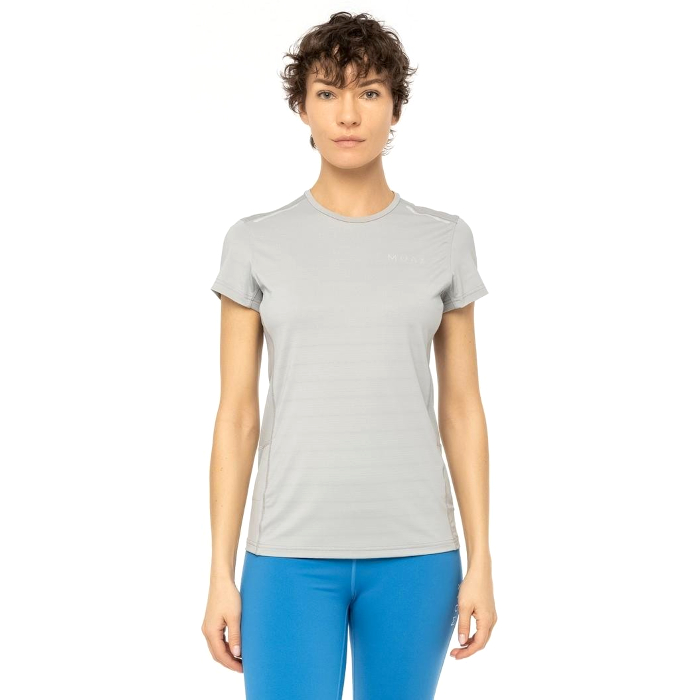 Футболка для бега женская MOAX Flame (серый меланж)