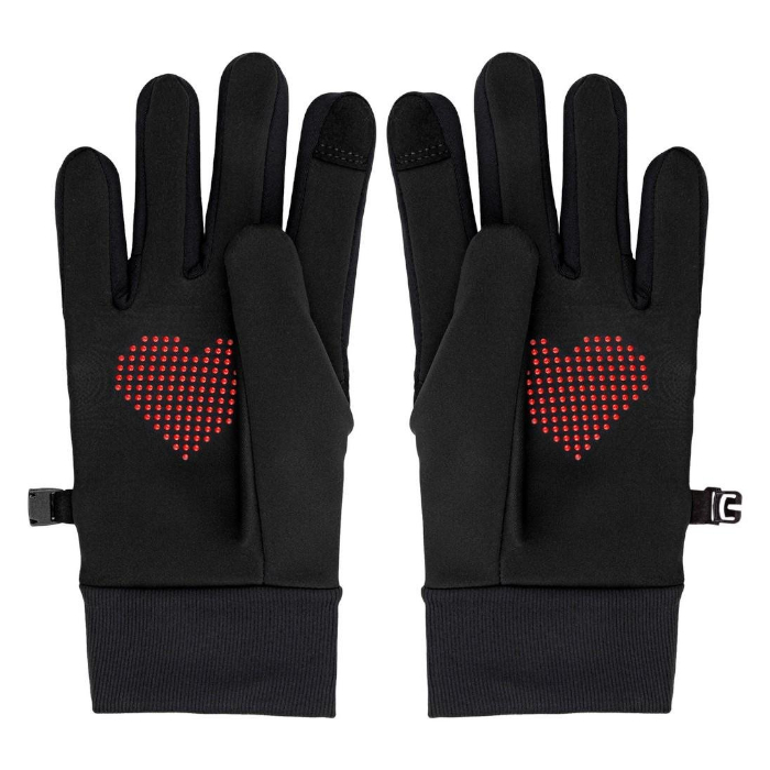 Перчатки для бега MOAX Hit Run (черный/красный)