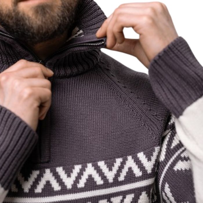 Свитер KV+ Cortina (белый/серый)