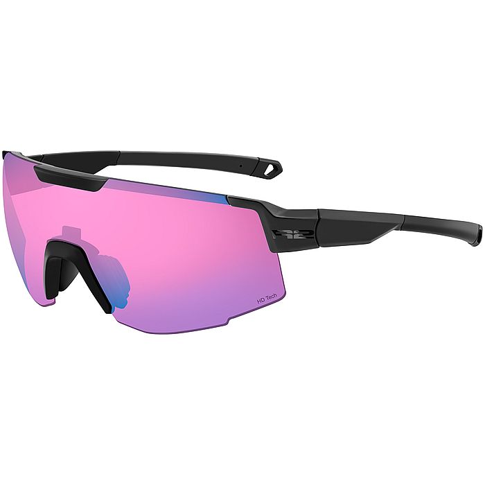 Очки спортивные R2 Edge HD Tech (черный/розовый)