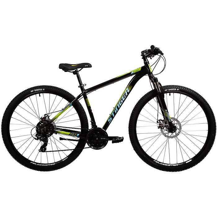 Велосипед STINGER Element Evo 29", Al, M-Disk Brake, 21-Speed (черный) (2021)