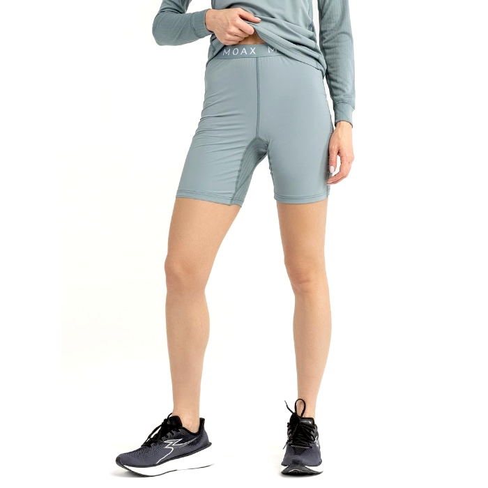 Боксеры женские MOAX Race Wind Long (серый/зеленый)