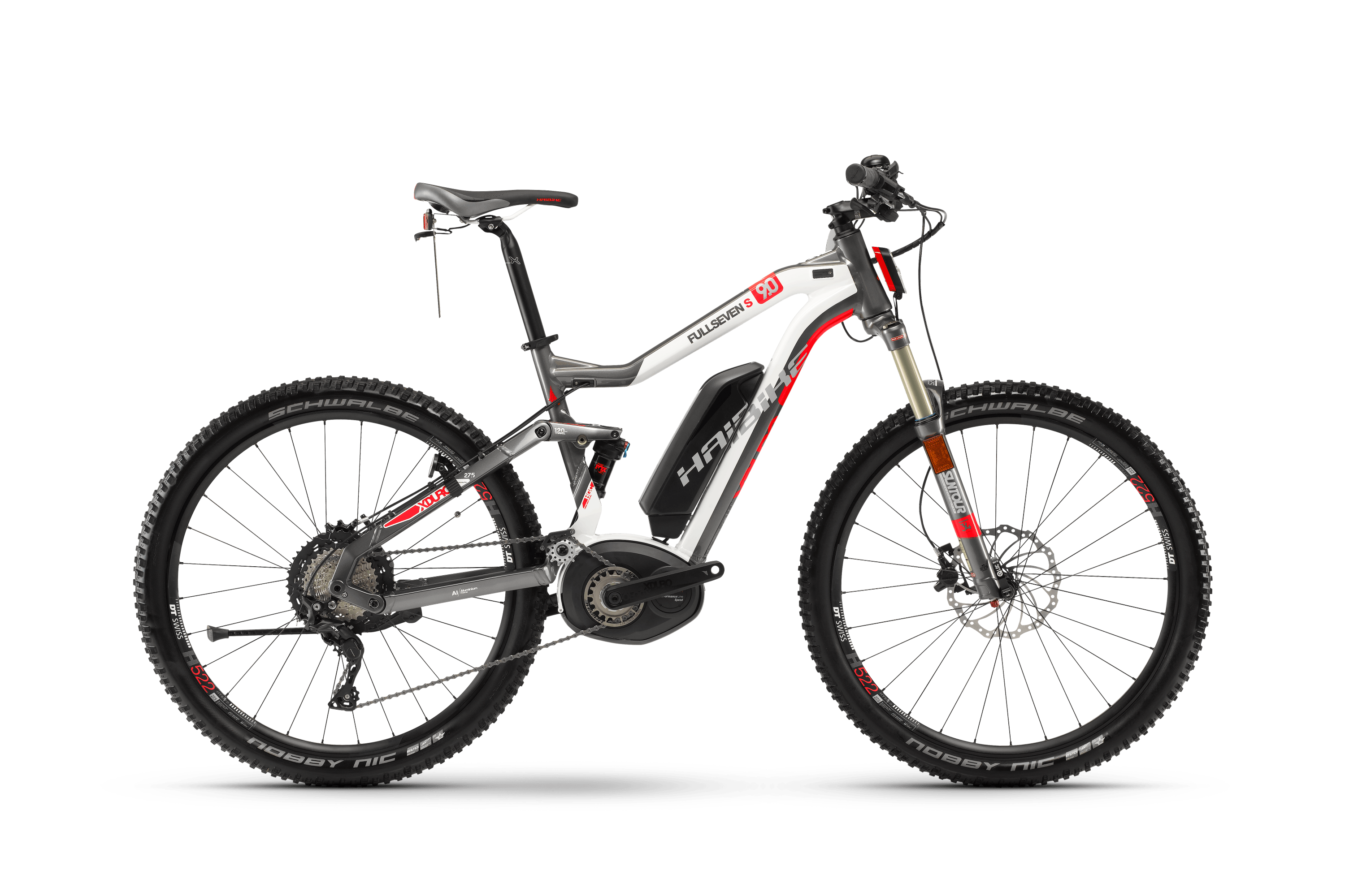 Электровелосипед HAIBIKE Xduro FullSeven S 9.0 500 Wh. (серо/белый) (2018)
