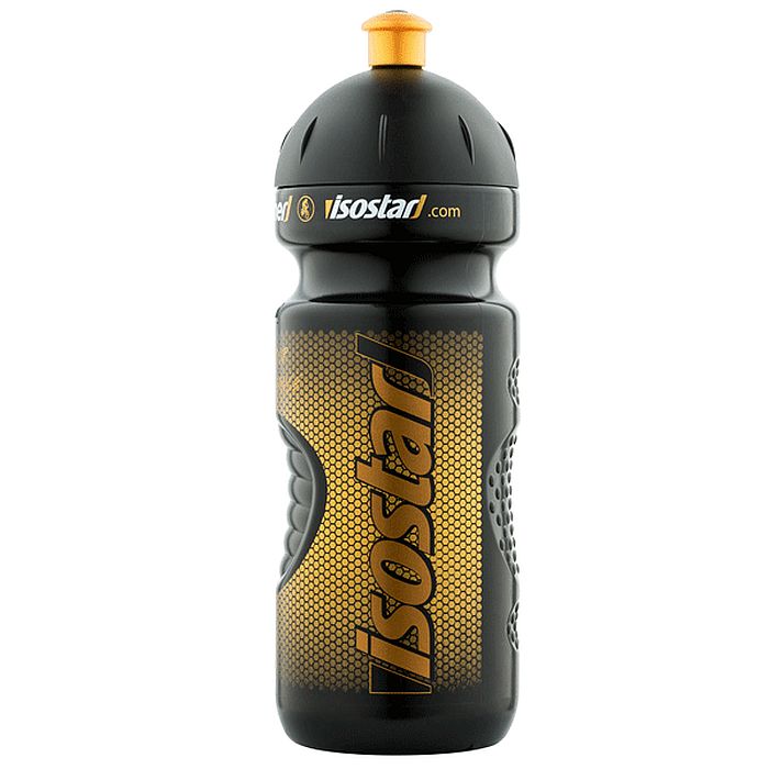 Фляга для питья ISOSTAR с клапаном Finisher (черный/оранжевый) 650 мл.