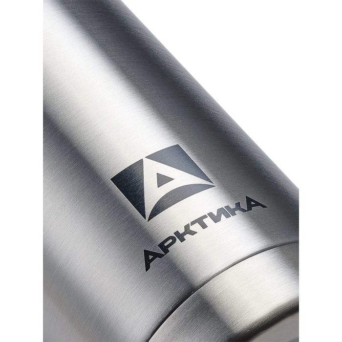 Термос Арктика с узким горлом, глухой пробкой и съемным ситечком, 0,5 л (металл)