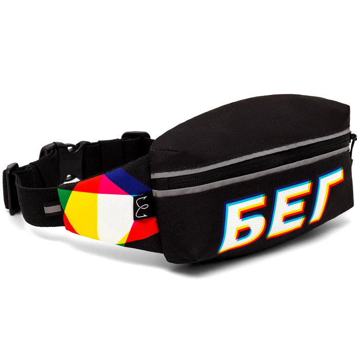 Сумка поясная ENKLEPP Marathon Waist Bag (черный/мультиколор)
