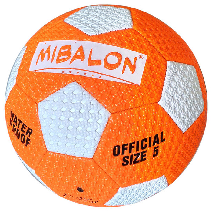 Мяч футбольный MEIK пляжный (PVC 2.6, 310-320 гр., машинная сшивка) (оранжевый)