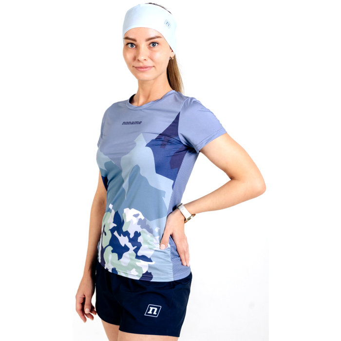 Футболка для бега женская NONAME Miler (голубой)