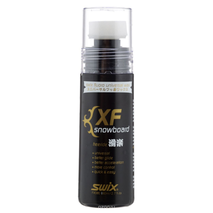 Экспресс смазка SWIX XF80C (универсальная, фторсодержащая мазь для сноуборда) 150 ml.