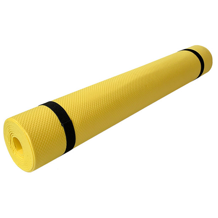 Коврик для йоги SPORTEX (ЭВА, 173х61х0,3 см) (желтый)