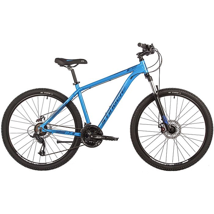 Велосипед STINGER Element Evo SE 27.5", Al, M-Disk Brake, 21-Speed (синий) (2022)