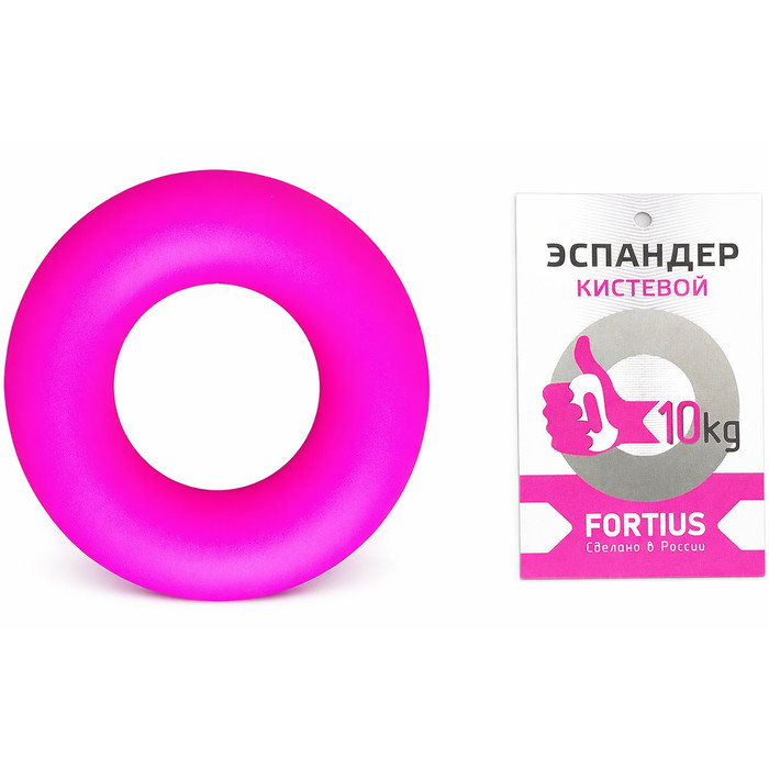Эспандер кистевой FORTIUS Neon 10 кг (розовый)