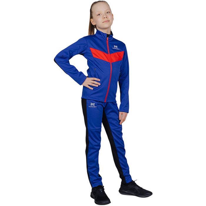 Брюки разминочные Jr. NORDSKI Base (синий/черный)