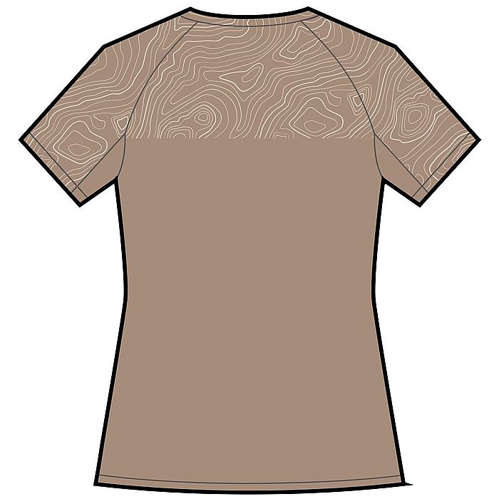 Футболка для бега женская KV+ Sprint Wave (бежевый)