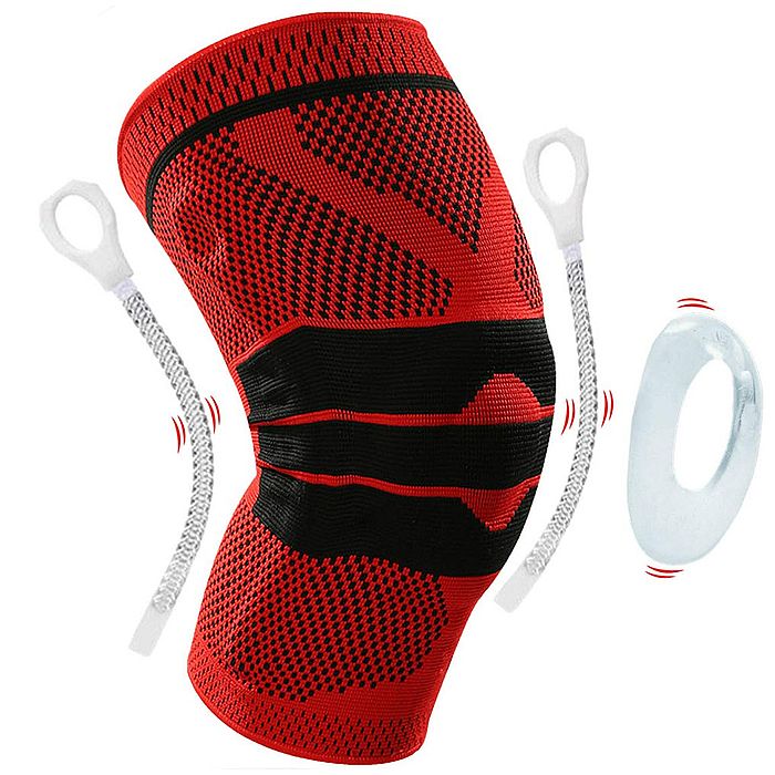Наколенники SPORTEX Эластичный с гелем (красный)