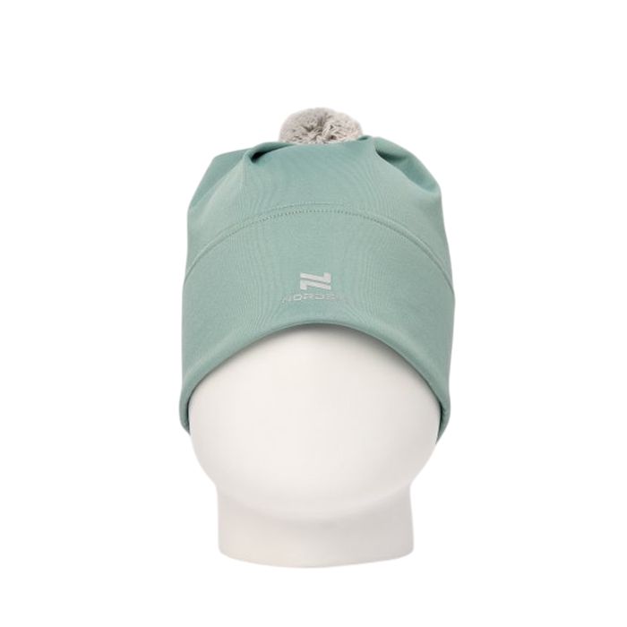 Шапка NORDSKI Train (помпон) (зеленый)