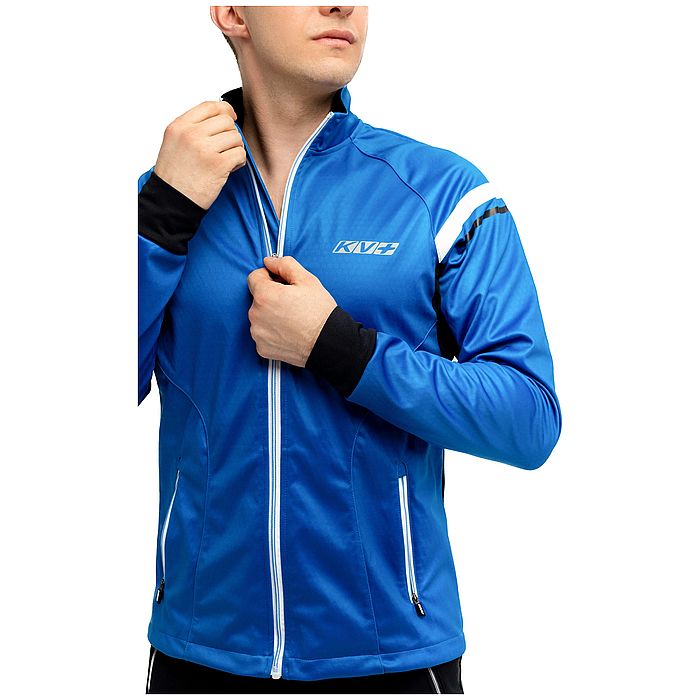 Куртка разминочная KV+ Cross Jacket Unisex (синий/черный/белый)