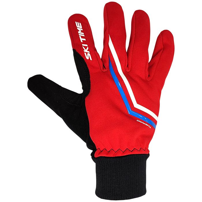 Перчатки лыжные SKI TIME Sport (красный)