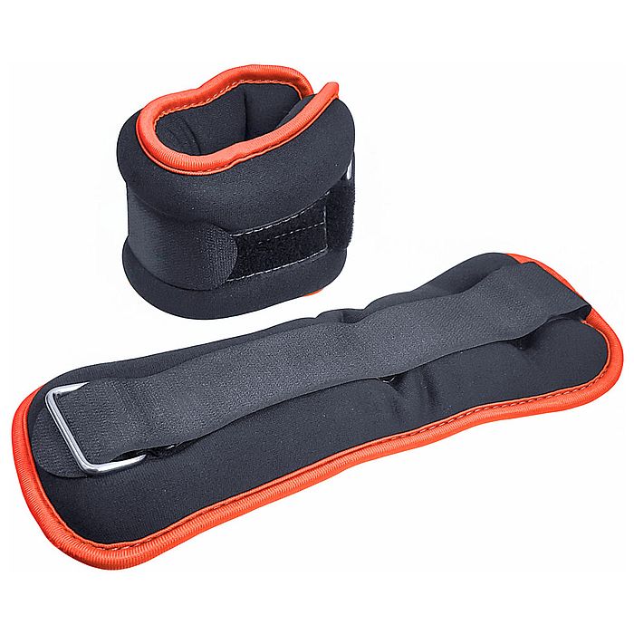 Утяжелитель SPORTEX "ALT Sport" (2х2,0 кг) (нейлон, в сумке), метал. крошка (черный/оранжевый)