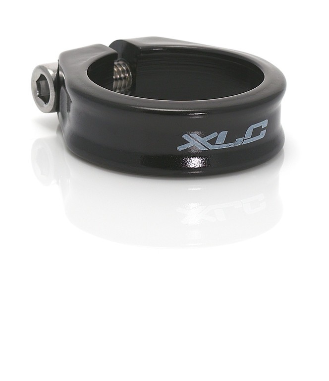 Седла XLC MTB/Road Seat Post-Clamp Ring Alu 34,9mm, black w. Sock. Screw SB-Plus PC-B01