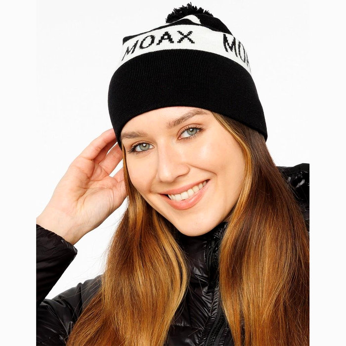 Шапка вязаная MOAX Team (черный/белый)