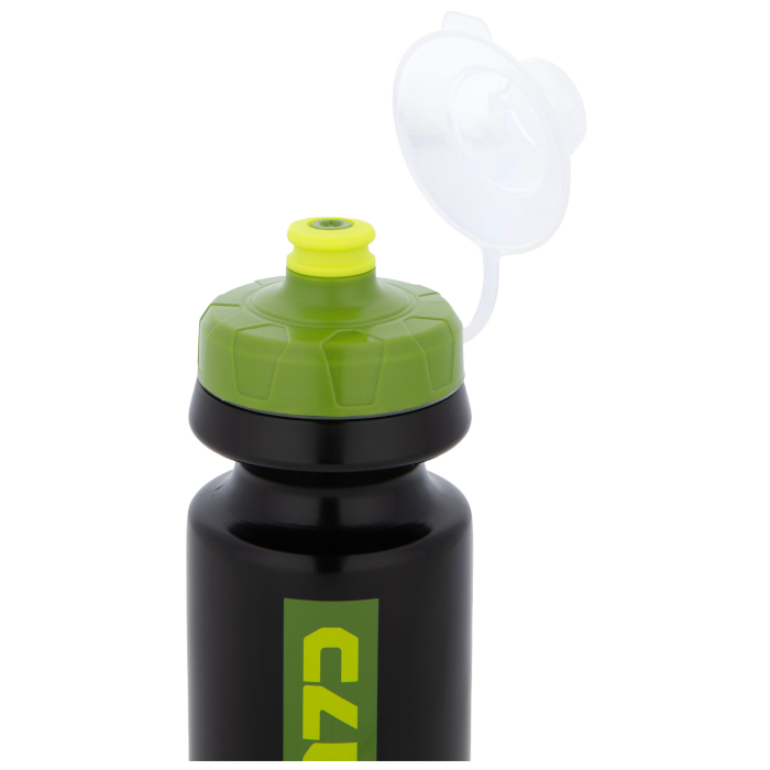 Фляга велосипедная CLUXX Ergo 550 (черный/зеленый)