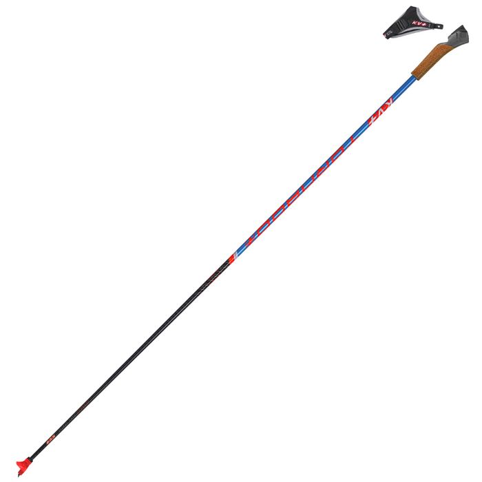Лыжные палки KV+ (26P003Q) Tornado QCD (Карбон 100%) (черный/синий/красный)