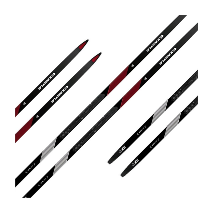 Лыжи беговые KASTLE XA10 Skate NIS Cold (Medium) (черный/красный)