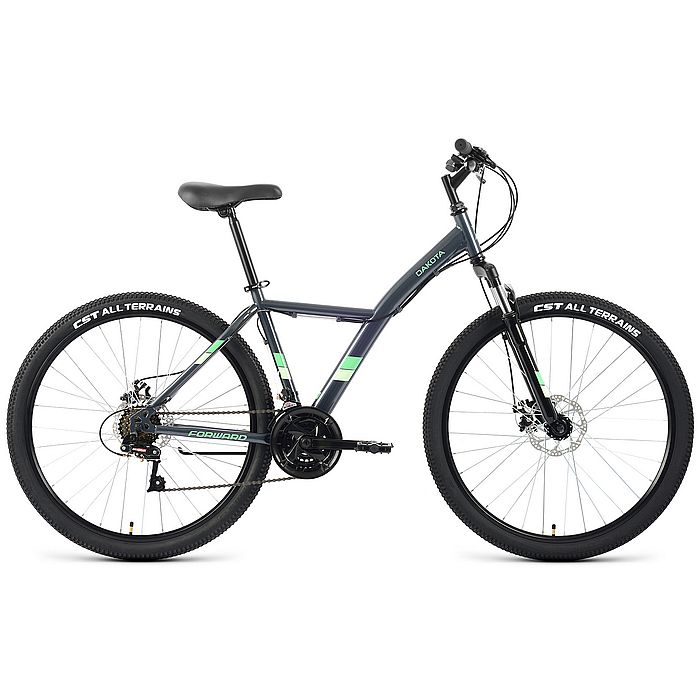 Велосипед FORWARD Dakota 27,5 2.0 D (серый/зеленый) (2022)