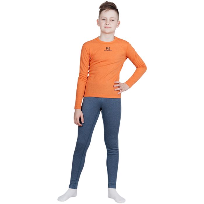 Комплект термобелья детский NORDSKI Soft (оранжевый/серый)