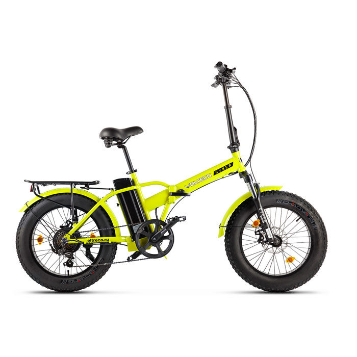 Электровелосипед VOLTECO CYBER 500 Wh (желтый/черный) (2020)