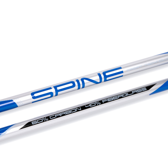 Лыжные палки SPINE (181) X-Rider (Карбон 60%+Стекло 40%) (серый/черный)