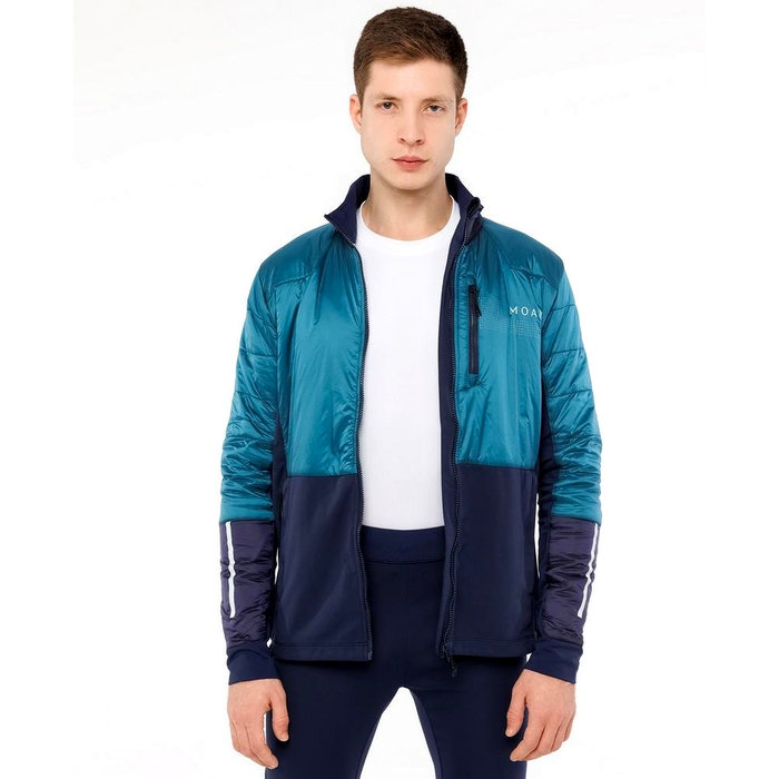 Куртка разминочная MOAX Tauri PRO Hybrid (синий/бирюзовый)