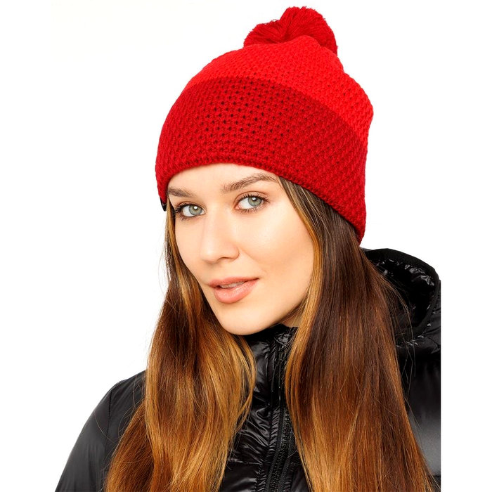 Шапка вязаная MOAX Star (красный)