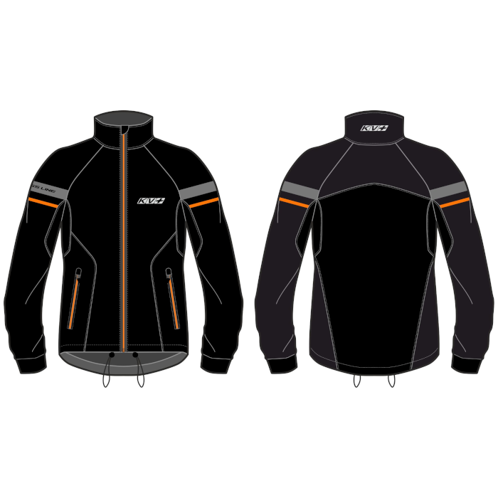 Куртка разминочная KV+ Cross Jacket Unisex (черный/серый)