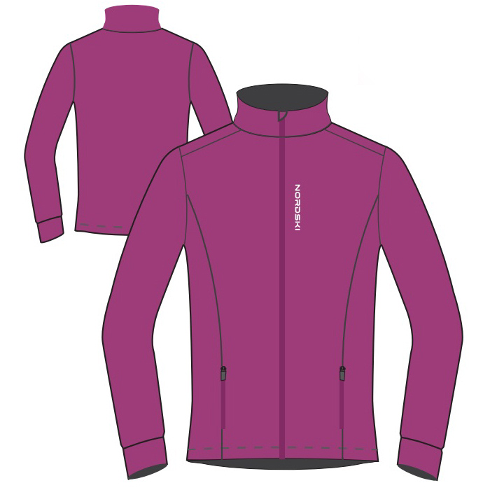 Куртка разминочная женская NORDSKI Layer (фиолетовый)