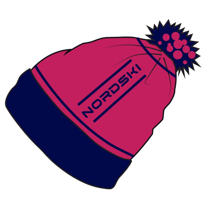 Шапка вязаная NORDSKI Arctic WS (синий/фиолетовый)