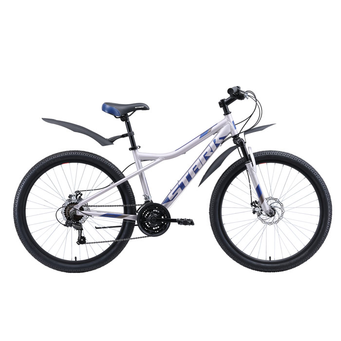 Велосипед STARK Slash 26.1 D (серый/голубой) (2020)