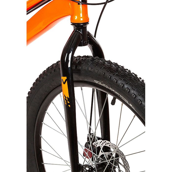 Велосипед NOVATRACK Dozer STD 24&quot; Steel, M-Disk Brake, 6-Speed (оранжевый) (2022)