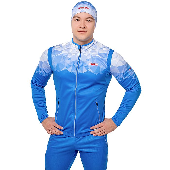 Шапка гоночная KV+ Tornado (голубой/белый)