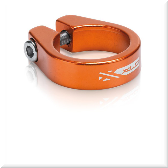 Седла XLC Seat post clamping ring PC-B05 orange, Ø 34,9mm, Alu, with allen screw