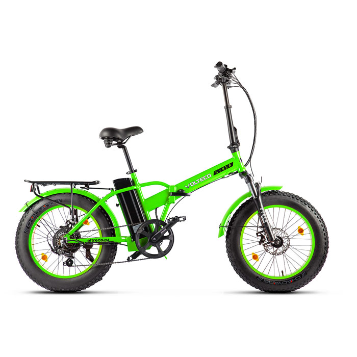 Электровелосипед VOLTECO CYBER 500 Wh (салатовый) (2020)